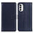 Custodia Portafoglio In Pelle Cover con Supporto A08D per Motorola Moto G71s 5G Blu