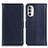 Custodia Portafoglio In Pelle Cover con Supporto A08D per Motorola Moto G82 5G Blu