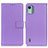 Custodia Portafoglio In Pelle Cover con Supporto A08D per Nokia C12 Plus Viola