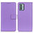 Custodia Portafoglio In Pelle Cover con Supporto A08D per Nokia G22 Viola