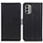 Custodia Portafoglio In Pelle Cover con Supporto A08D per Nokia G400 5G Nero