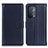 Custodia Portafoglio In Pelle Cover con Supporto A08D per Oppo A54 5G Blu