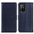 Custodia Portafoglio In Pelle Cover con Supporto A08D per Oppo A94 5G Blu