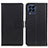 Custodia Portafoglio In Pelle Cover con Supporto A08D per Samsung Galaxy M53 5G Nero