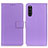 Custodia Portafoglio In Pelle Cover con Supporto A08D per Sony Xperia 10 III Lite Viola