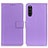 Custodia Portafoglio In Pelle Cover con Supporto A08D per Sony Xperia 10 III SO-52B Viola