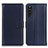 Custodia Portafoglio In Pelle Cover con Supporto A08D per Sony Xperia 10 III SOG04 Blu