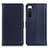 Custodia Portafoglio In Pelle Cover con Supporto A08D per Sony Xperia 10 IV SO-52C Blu