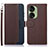 Custodia Portafoglio In Pelle Cover con Supporto A09D per Asus ZenFone 10 Marrone