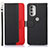 Custodia Portafoglio In Pelle Cover con Supporto A09D per Motorola Moto G51 5G Nero