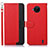 Custodia Portafoglio In Pelle Cover con Supporto A09D per Nokia C20 Plus Rosso