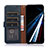 Custodia Portafoglio In Pelle Cover con Supporto A09D per Nokia C200