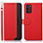 Custodia Portafoglio In Pelle Cover con Supporto A09D per Nokia G100 Rosso