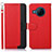 Custodia Portafoglio In Pelle Cover con Supporto A09D per Nokia X100 5G Rosso