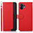 Custodia Portafoglio In Pelle Cover con Supporto A09D per Nothing Phone 2 Rosso