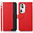 Custodia Portafoglio In Pelle Cover con Supporto A09D per Oppo Reno11 Pro 5G Rosso