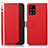 Custodia Portafoglio In Pelle Cover con Supporto A09D per Samsung Galaxy A51 5G Rosso