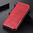 Custodia Portafoglio In Pelle Cover con Supporto A09D per Samsung Galaxy S24 5G Rosso