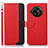 Custodia Portafoglio In Pelle Cover con Supporto A09D per Sharp Aquos R7 Rosso