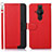 Custodia Portafoglio In Pelle Cover con Supporto A09D per Sony Xperia PRO-I Rosso