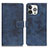 Custodia Portafoglio In Pelle Cover con Supporto A10 per Apple iPhone 14 Pro Blu