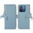 Custodia Portafoglio In Pelle Cover con Supporto A10D per Xiaomi Poco C55 Cielo Blu