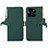 Custodia Portafoglio In Pelle Cover con Supporto A11D per Huawei Honor X8b Verde