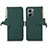 Custodia Portafoglio In Pelle Cover con Supporto A11D per Motorola Moto G14 Verde