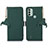 Custodia Portafoglio In Pelle Cover con Supporto A11D per Nokia C31 Verde