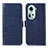 Custodia Portafoglio In Pelle Cover con Supporto A11D per Oppo Reno11 5G Blu