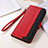 Custodia Portafoglio In Pelle Cover con Supporto A11D per Samsung Galaxy S22 Plus 5G Rosso