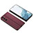 Custodia Portafoglio In Pelle Cover con Supporto AC1 per Samsung Galaxy S23 5G