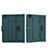 Custodia Portafoglio In Pelle Cover con Supporto AD1 per Apple iPad Pro 11 (2022) Verde
