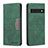 Custodia Portafoglio In Pelle Cover con Supporto B01F per Google Pixel 7 Pro 5G Verde