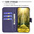 Custodia Portafoglio In Pelle Cover con Supporto B01F per Motorola Moto E30