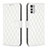 Custodia Portafoglio In Pelle Cover con Supporto B01F per Motorola Moto E32s Bianco