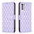 Custodia Portafoglio In Pelle Cover con Supporto B01F per Motorola Moto E32s Viola