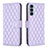 Custodia Portafoglio In Pelle Cover con Supporto B01F per Motorola Moto Edge S30 5G Viola