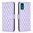 Custodia Portafoglio In Pelle Cover con Supporto B01F per Motorola Moto G22 Viola