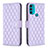 Custodia Portafoglio In Pelle Cover con Supporto B01F per Motorola Moto G71 5G Viola