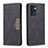 Custodia Portafoglio In Pelle Cover con Supporto B01F per OnePlus Nord CE 2 5G Nero