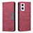 Custodia Portafoglio In Pelle Cover con Supporto B01F per OnePlus Nord N20 5G Rosso