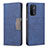 Custodia Portafoglio In Pelle Cover con Supporto B01F per OnePlus Nord N200 5G Blu