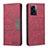 Custodia Portafoglio In Pelle Cover con Supporto B01F per OnePlus Nord N300 5G Rosso