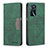 Custodia Portafoglio In Pelle Cover con Supporto B01F per Oppo A16s Verde