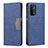 Custodia Portafoglio In Pelle Cover con Supporto B01F per Oppo A54 5G Blu