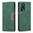 Custodia Portafoglio In Pelle Cover con Supporto B01F per Oppo A54s Verde