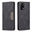 Custodia Portafoglio In Pelle Cover con Supporto B01F per Oppo A74 4G Nero