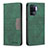 Custodia Portafoglio In Pelle Cover con Supporto B01F per Oppo F19 Pro Verde