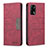 Custodia Portafoglio In Pelle Cover con Supporto B01F per Oppo F19s Rosso